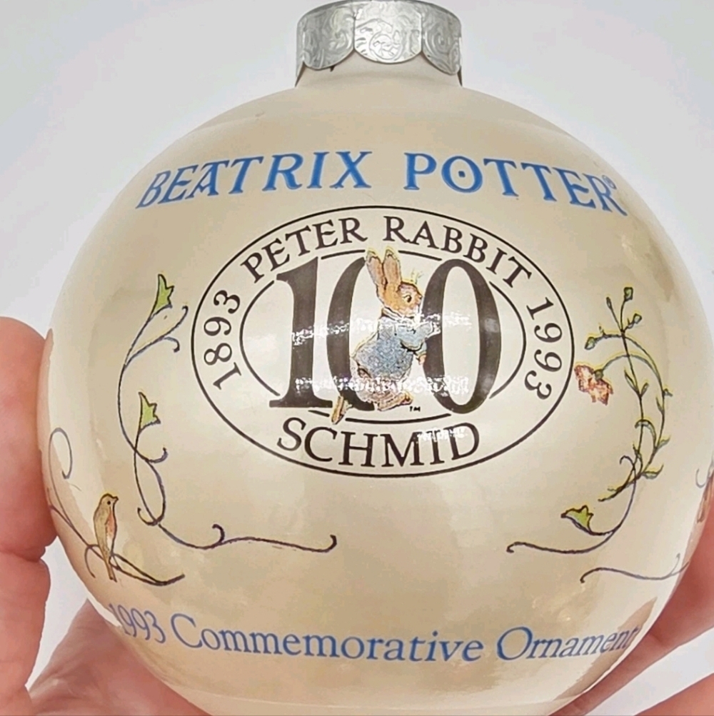 VTG Beatrix Potter PETER RABBIT 100th Anniversary 1993 Schmid Ornament